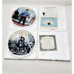 Set Vintage Plates Authentic ELVIS PRESLEY IN JAILHOUSE ROCK + King Of The Road